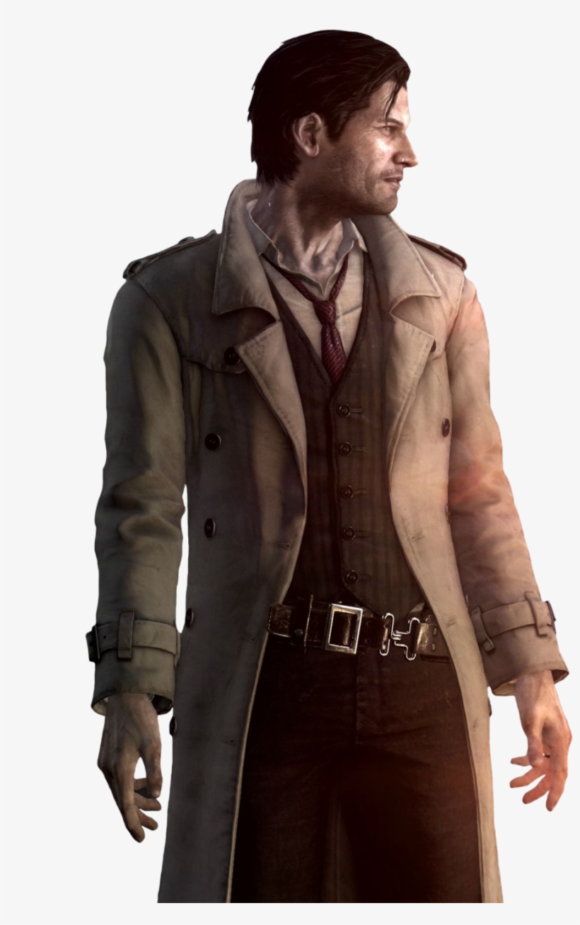 Sebastian Castellanos, The Evil Within - Sebastian Castellanos Trench Coat, transparent png download