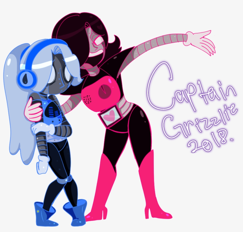 Mr - Grizz 🐻 - Mettaton And Napstablook, transparent png download