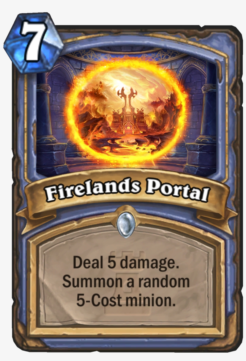 Mage Kar 076 Firelandsportal - Hearthstone Firelands Portal, transparent png download