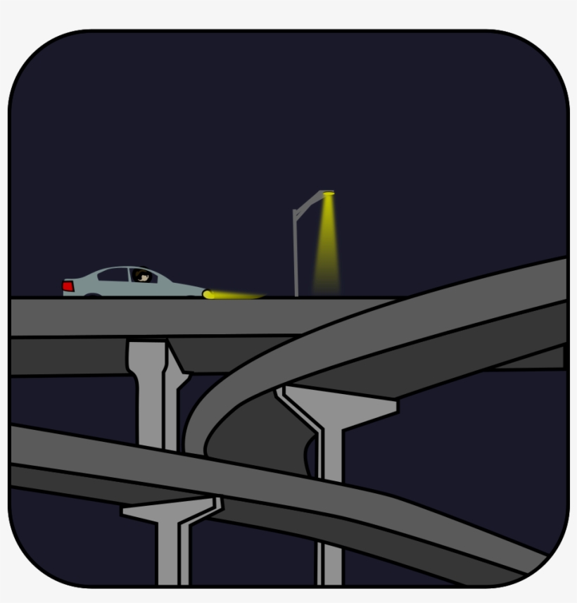 This Free Icons Png Design Of Car On Overpass - Flying Boat, transparent png download