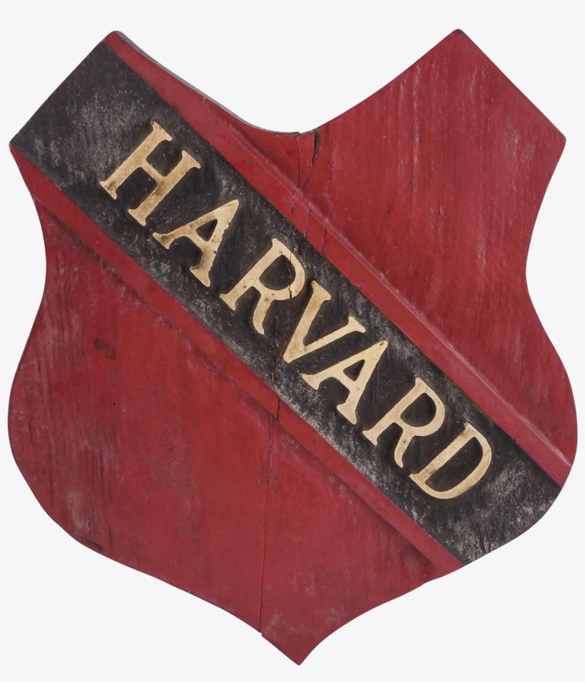 Harvard University Hand Carved Wooden Shield One Of - Wood, transparent png download