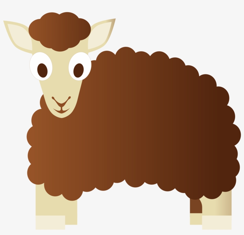 Abstract Sheep 3 1969px 117 - Clip Art Brown Sheep, transparent png download