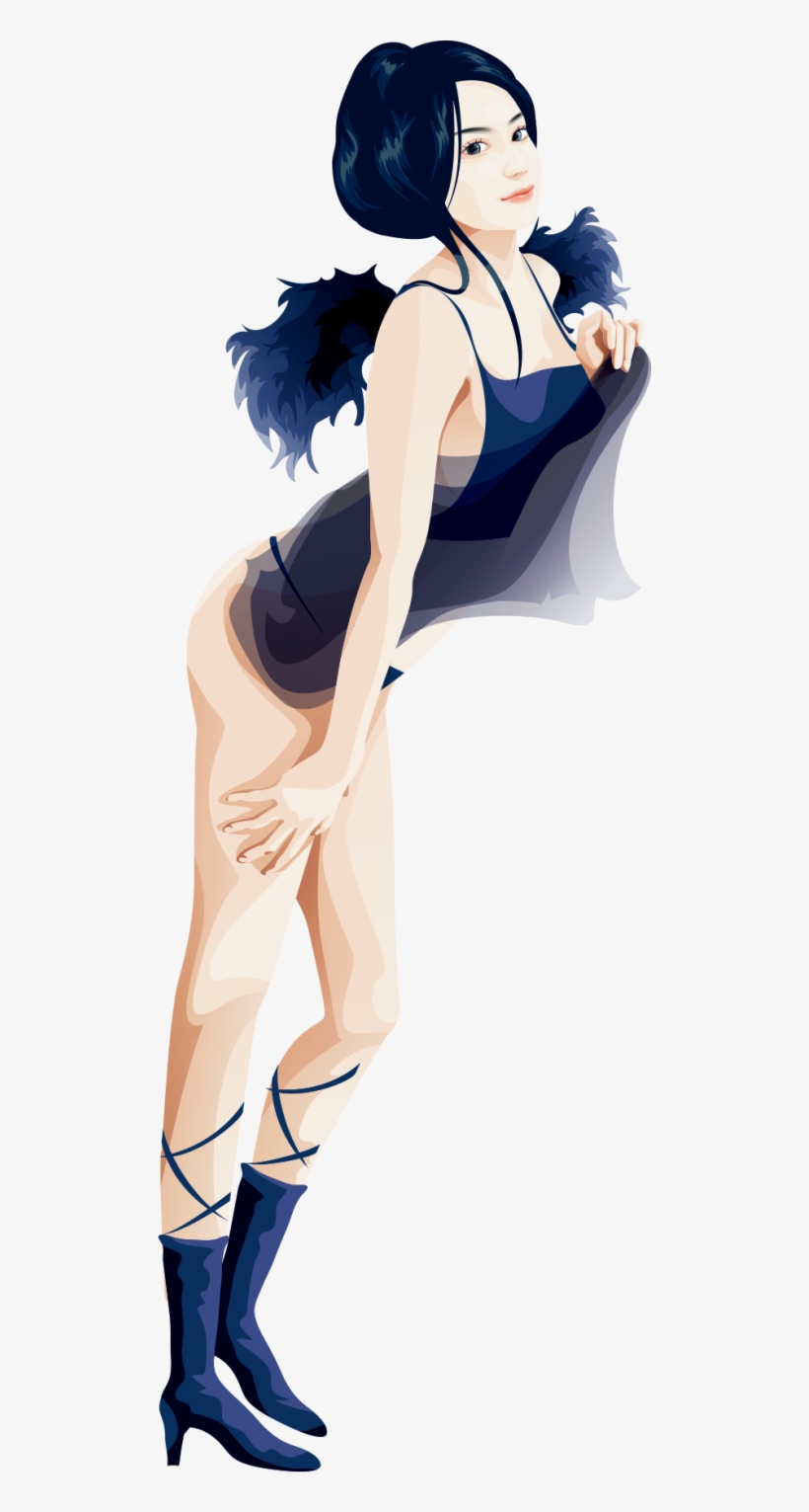 Cartoon Woman Girl Illustration Png - Illustration, transparent png download