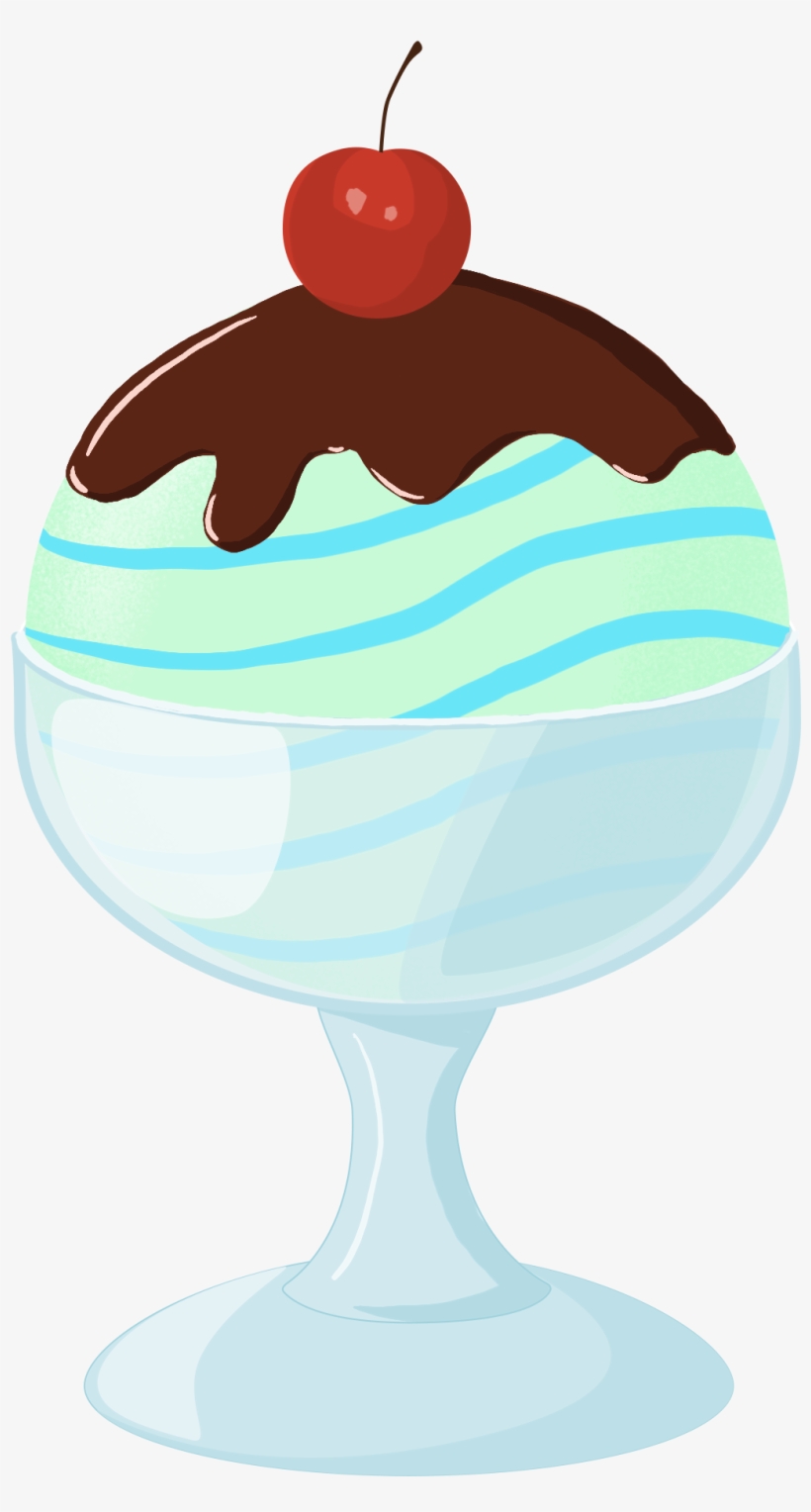 Ice Cream Food Decorative Elements Png And Psd - Sundae, transparent png download