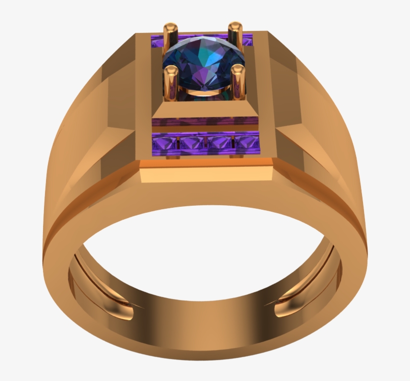 Men's Ring Jewelry Cad Model - Engagement Ring, transparent png download