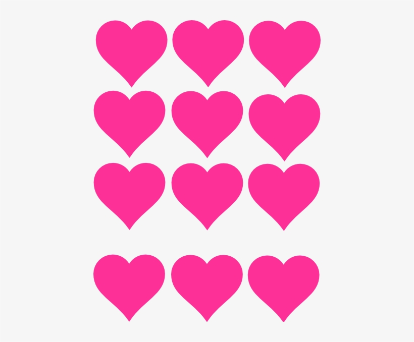 Page Of Pink Hearts, transparent png download