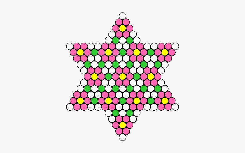 Flower Star Bead Pattern - Star And Circular Pattern, transparent png download