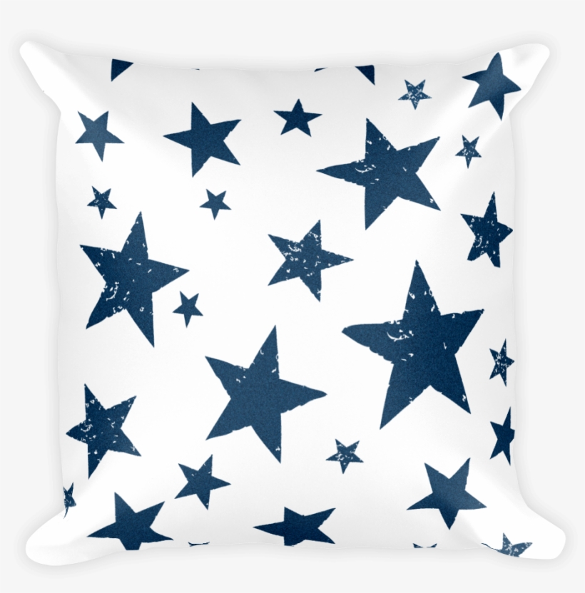 Decorative Throw Pillow / Be A California Star Pattern - Comic Stars, transparent png download