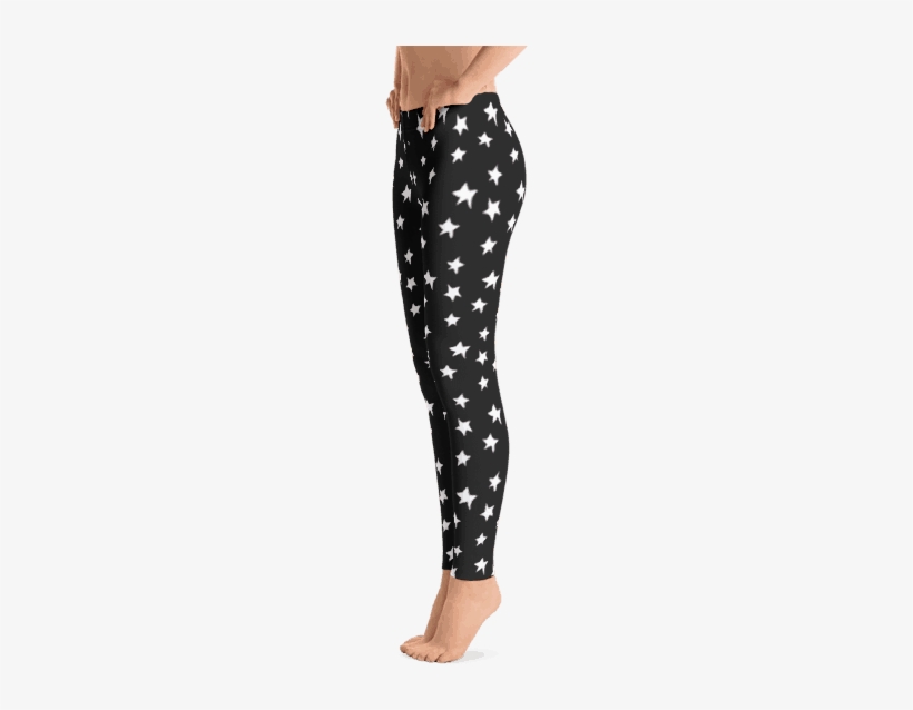 Star Pattern Leggings - Leggings, transparent png download