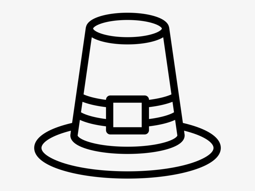 Pilgrim Hat Rubber Stamp - Rubber Stamping, transparent png download