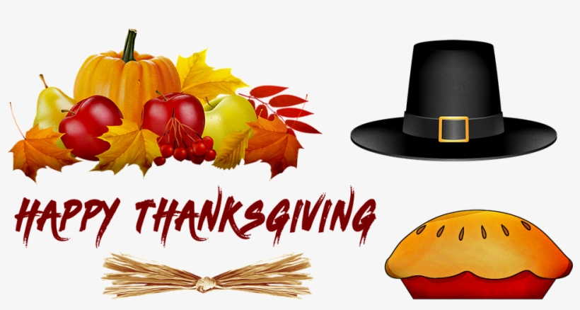 Happy Thanksgiving, Pumpkin, Pilgrim Hat - Pumpkin, transparent png download
