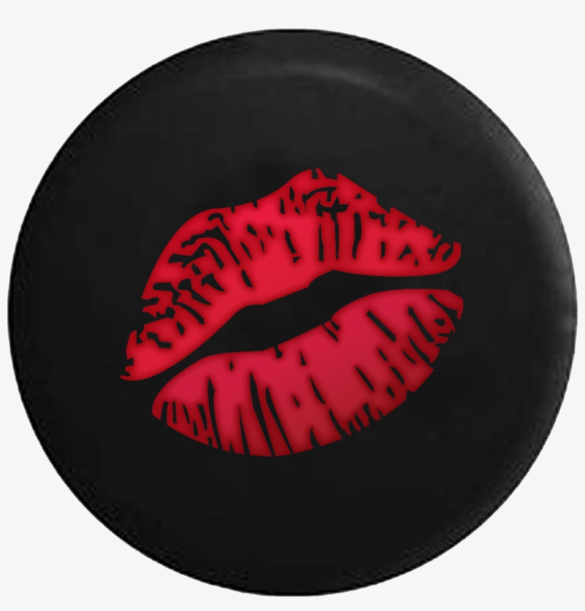 Lipstick Print Red Lips - Lip Gloss, transparent png download