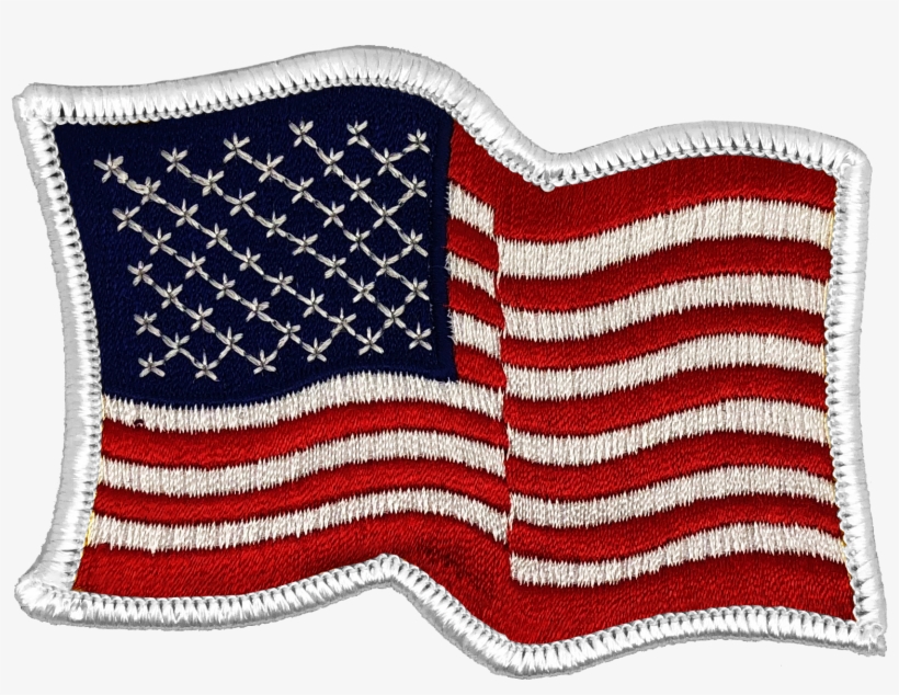 United States Of America Flag Patch - Embroidered Patch, transparent png download