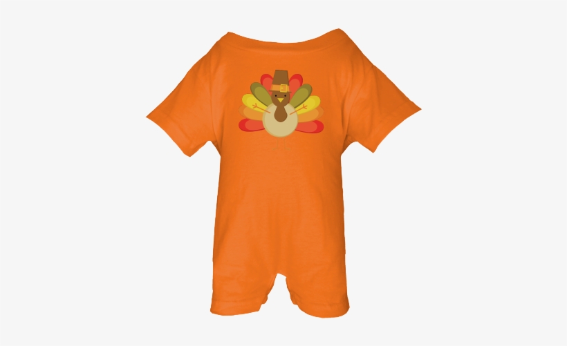 Custom Thanksgiving Turkey Pilgrim Baby Romper Has - Baby Clothes I Just Did 9 Months, transparent png download