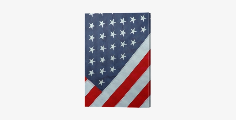 Patriotic Background Image Of An American Flag Canvas - Flag Of The United States, transparent png download