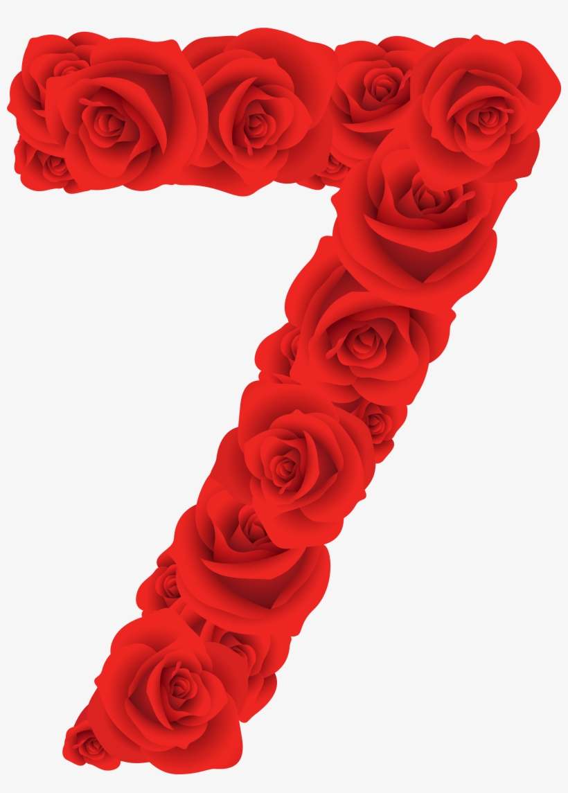 Rosas Rojas Número Siete - Letras Rosas Vermelha Png, transparent png download