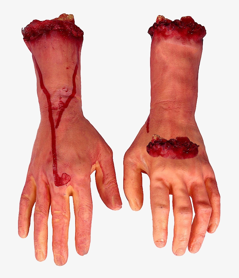 Hand Arm Blood Finger - Scary Hands For Halloween, transparent png download