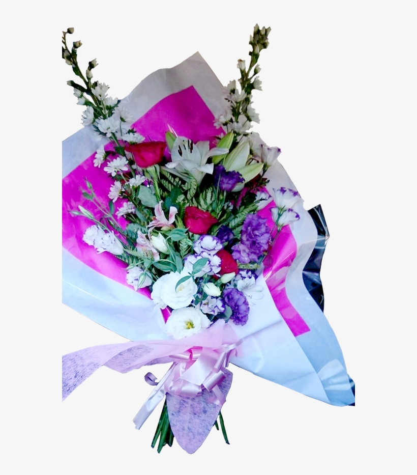 Ramo De 6 Rosas Rojas Con Agregados De Flores Peluche - Bouquet, transparent png download