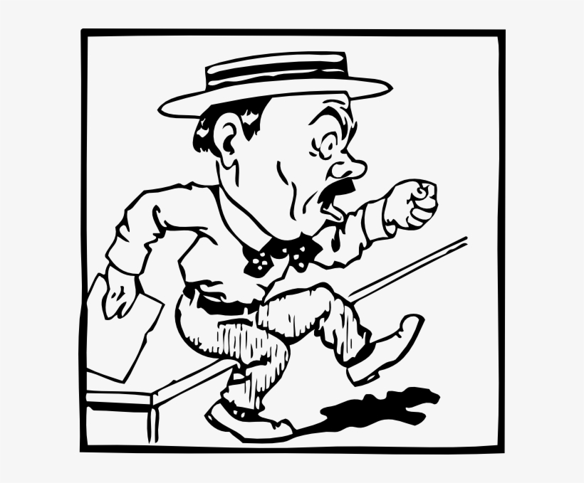 Free Vector Irate Guy Clip Art - Some Nerve.jpg Mugs, transparent png download