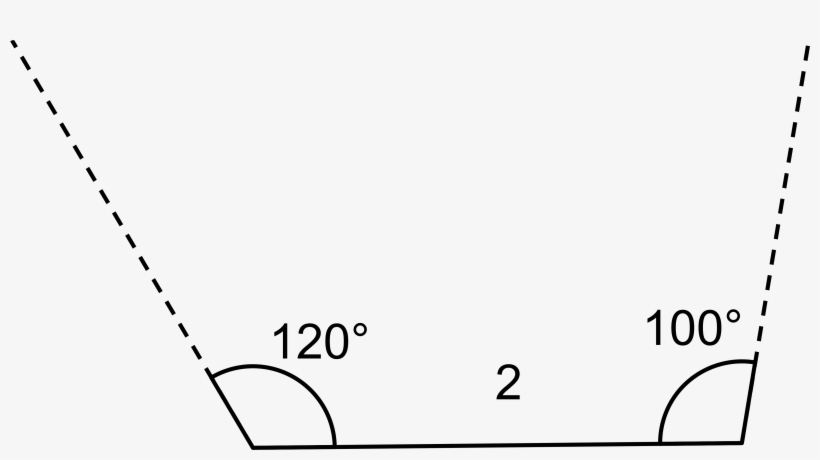 In The Figure A Horizontal Line Segment Is Drawn And - Ink, transparent png download