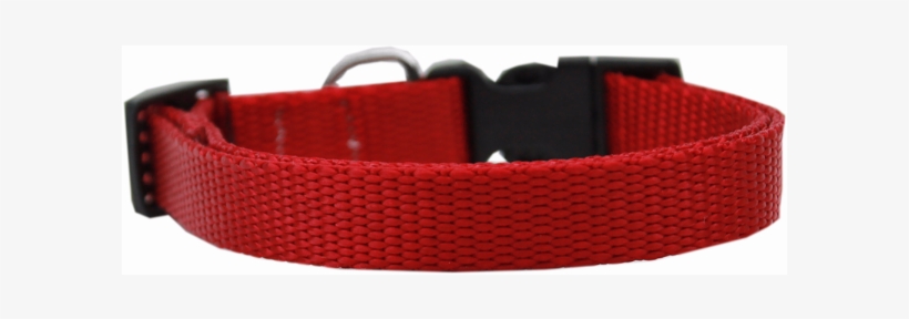 Plain Nylon Dog Collar Red - Mirage Pet Products Plain Nylon Dog Collar, X-small,, transparent png download