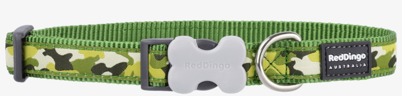 Red Dingo Camouflage Green Patterned Bucklebone Dog - Red Dingo Dreamstream Turquoise Small Dog Collar, transparent png download