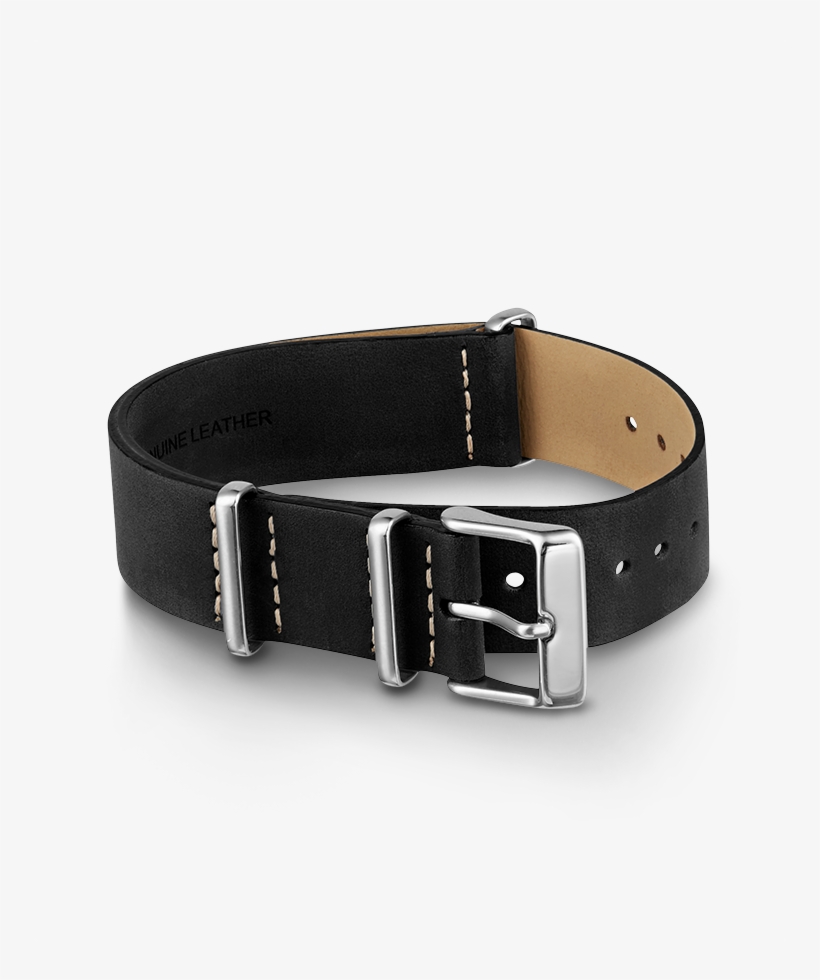 20mm Leather Slip-thru Double Layer Strap - Strap, transparent png download