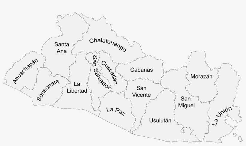 Open - Mapa De El Salvador Departamentos, transparent png download