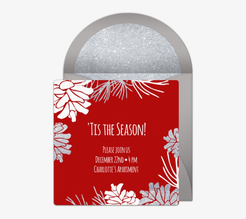 Pine Cones Online Invitation - Hutchinson, transparent png download