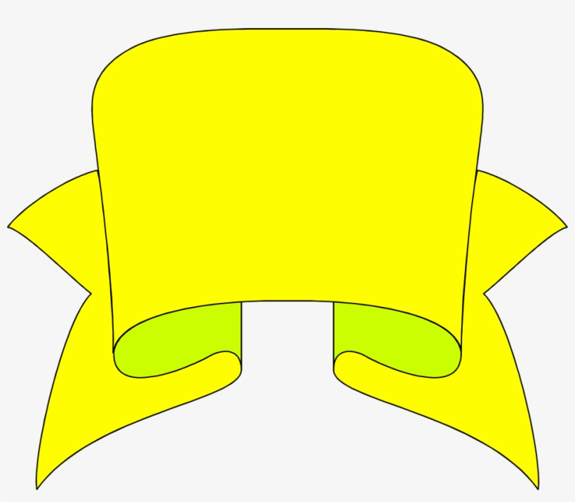 Free Stock Photo - Yellow Blank Banner, transparent png download
