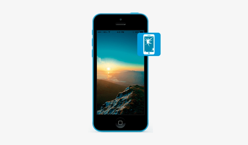 Iphone 5c Glass Screen Repair - Iphone, transparent png download