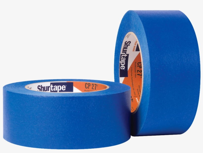 Premium Grade Multi-surface Clean Removal - Shurtape Masking Tape Blue, transparent png download