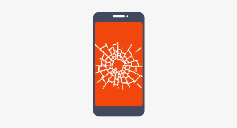 Apple Iphone 8 Plus Cracked Lcd Screen Repairs - Samsung Galaxy S6, transparent png download