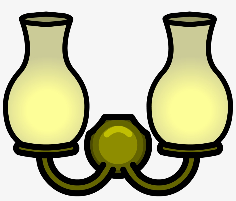 Double Wall Light - Wall Lamp Clipart Png, transparent png download