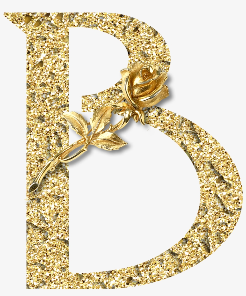 B *✿* Alfabeto Floral Oro - Alfabeto Floral Oro, transparent png download
