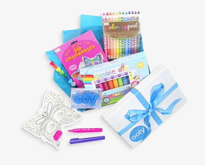 Little Wonder Coloring Gift Set For Girls With Crayons, - Ooly 130-042 Double Dip Scented Chunky Markers-set, transparent png download