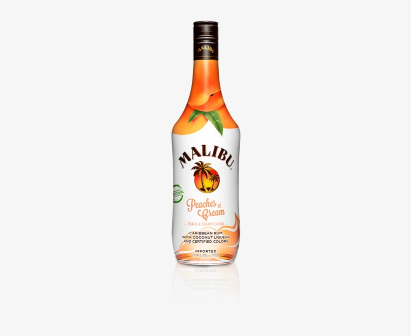 Malibu Peaches And Cream - Malibu Strawberry, transparent png download