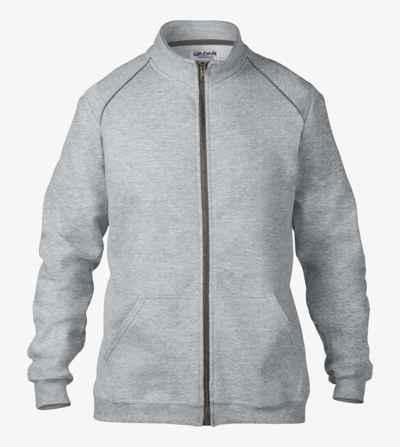 Cotton Jacket Png Photo - Gildan Men's Rolled Forward Shoulders Full Zip Pouch, transparent png download