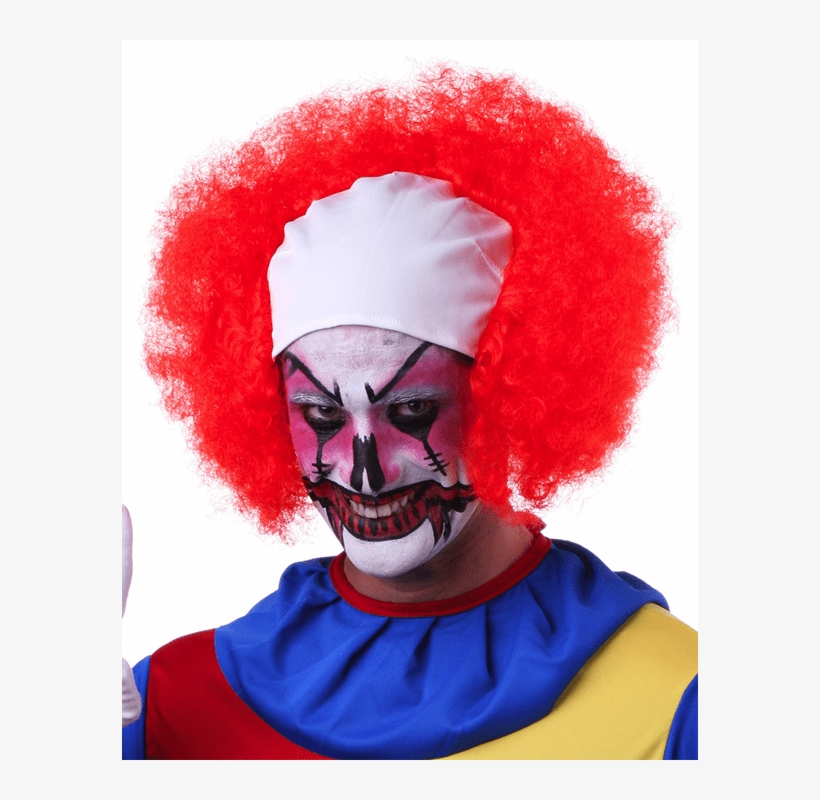 Sepia Curly Bald Clown - Costume Hat, transparent png download