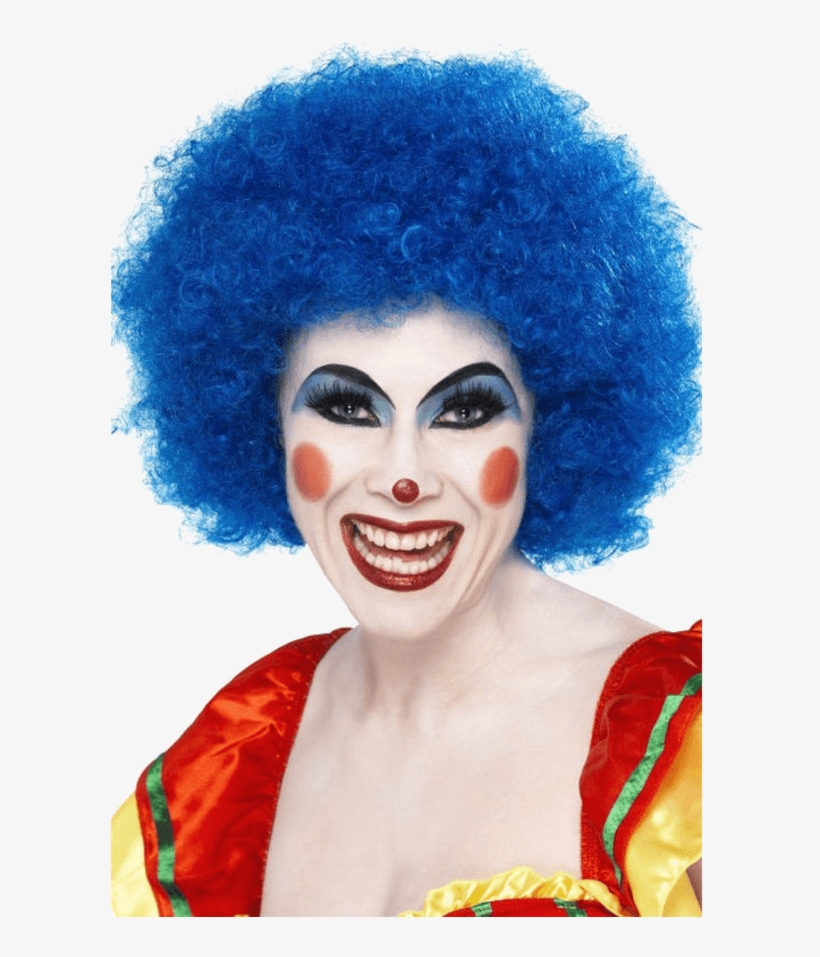 Crazy Clown Wig Blue 120g Smiffys, transparent png download