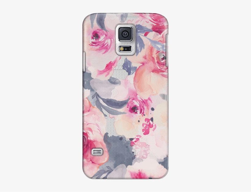 Midnight Burgundy Watercolor Flower Iphone Case - Iphone, transparent png download
