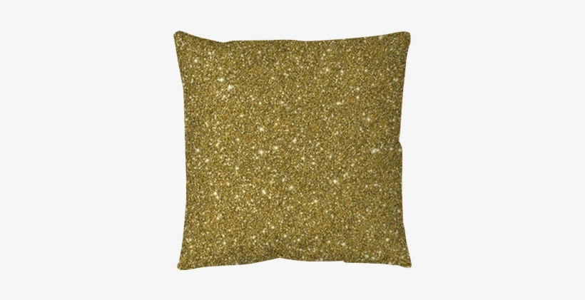 Sparkly Gold Glitter Background Throw Pillow • Pixers® - Cushion, transparent png download