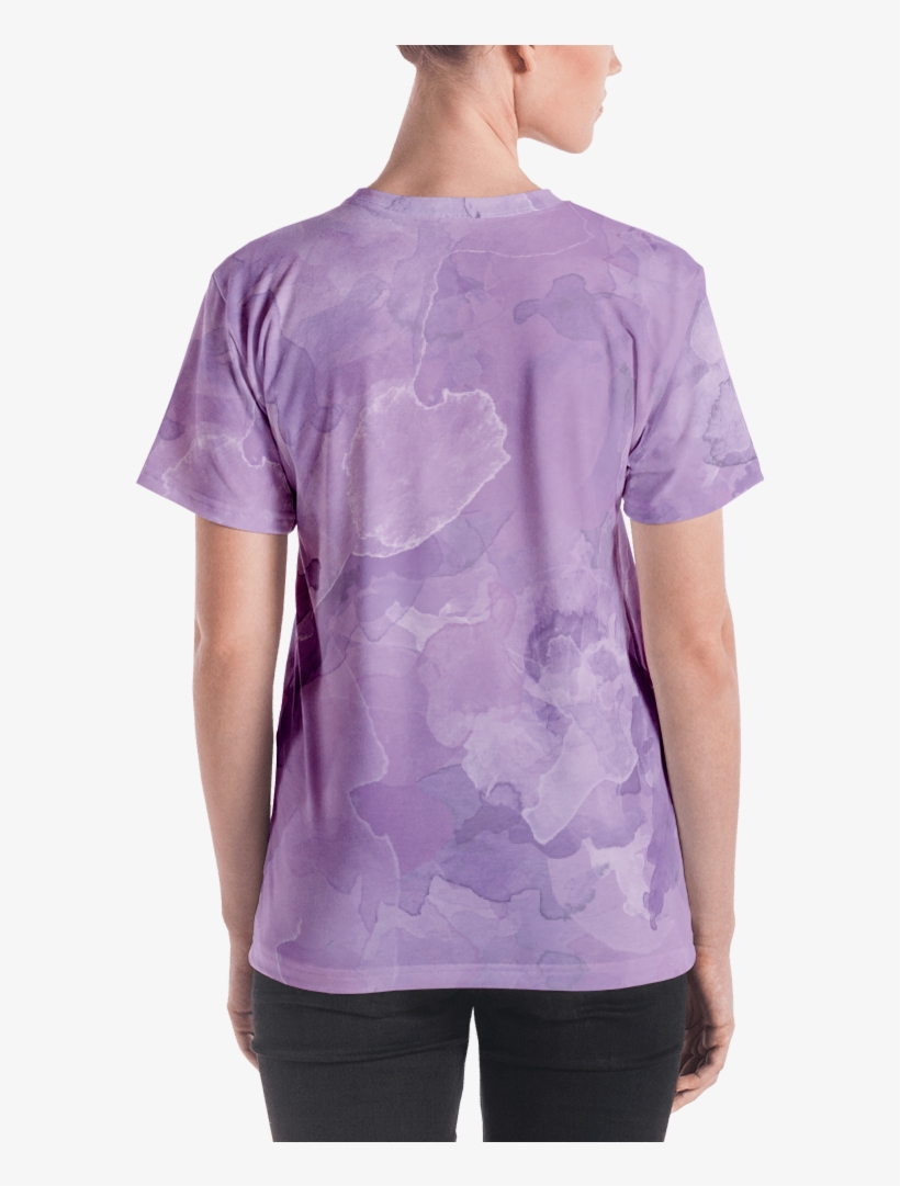 Wisteria Watercolor Women's T Shirt T Shirt Zazuze - T-shirt, transparent png download
