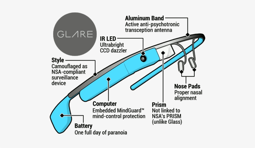 Diagram Showing Glare Features - Animal, transparent png download