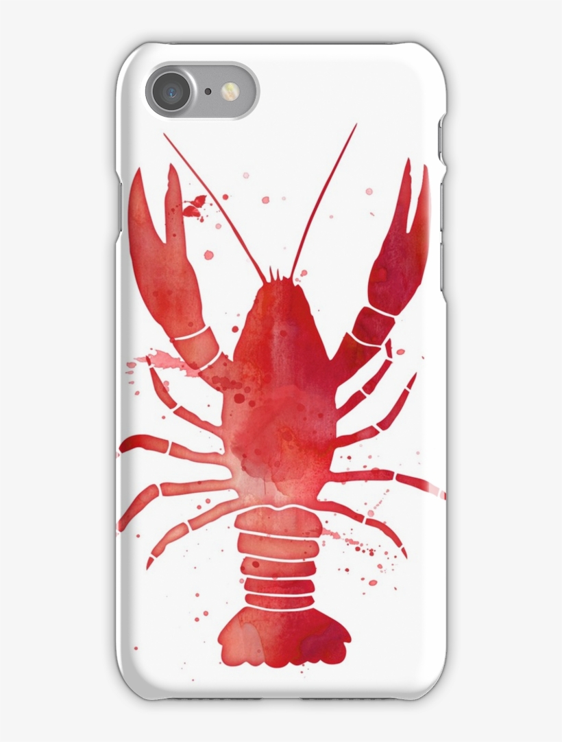 Watercolor Red Lobster Iphone 7 Snap Case - Phone Cases The 100 Bellarke, transparent png download