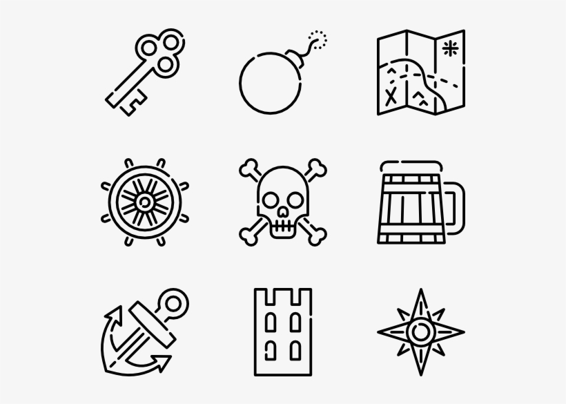 Pirates - Travel Icon Transparent Background, transparent png download