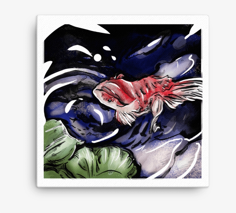 Tranquil Koi Canvas - King Crab, transparent png download