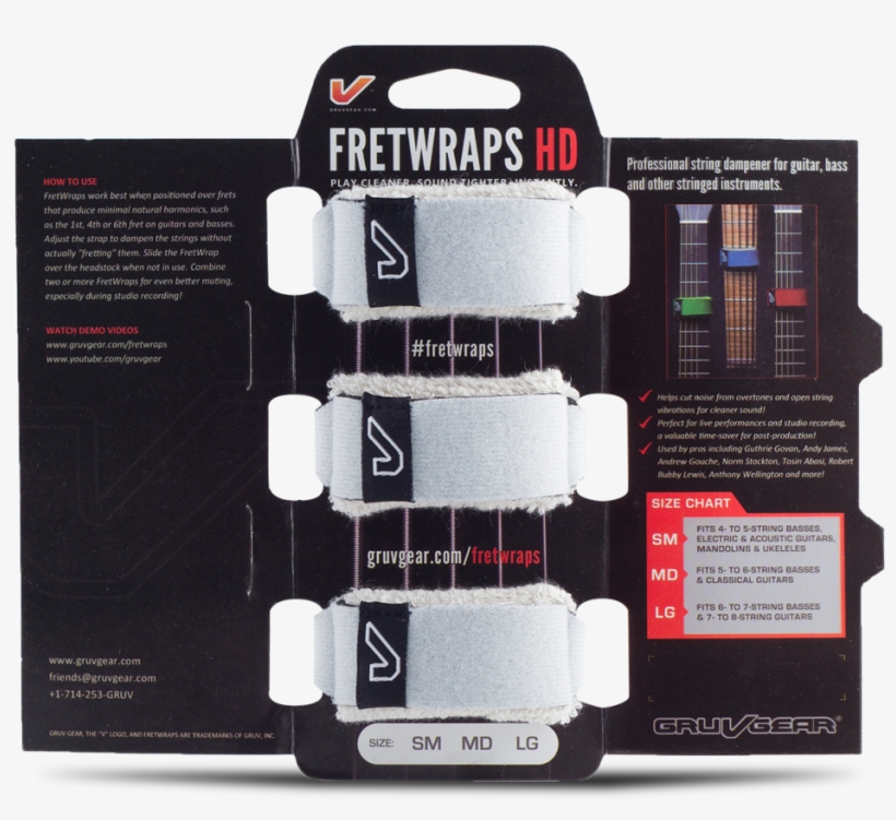 Fretwraps™ String Muters - Gruv Gear Fret Wraps Hd Stone White Medium, transparent png download