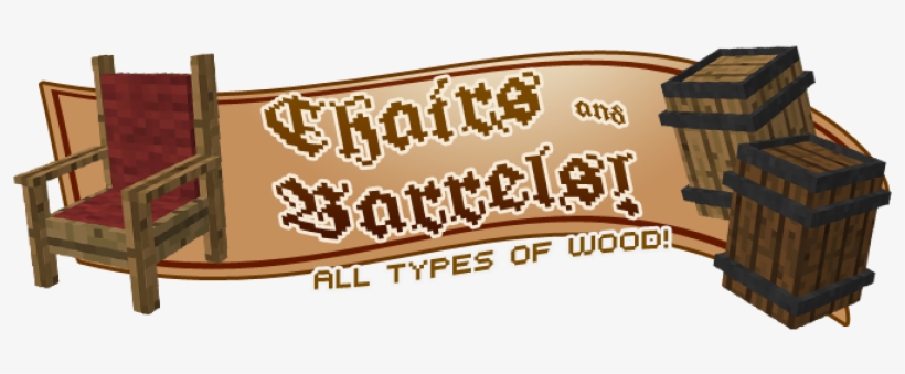 Chairs And Barrels Of All Woods - Illustration, transparent png download