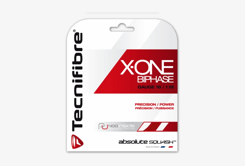 X-one Biphase Red String - Tecnifibre X One Biphase Red, transparent png download